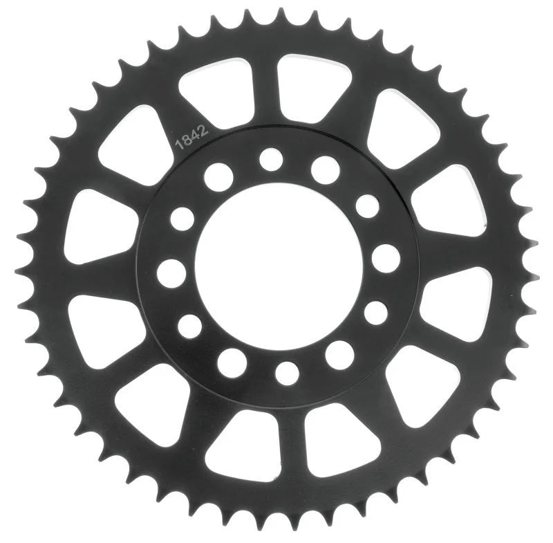 BikeMaster Yamaha Rear Steel Sprocket 428 50T - Black - Side View