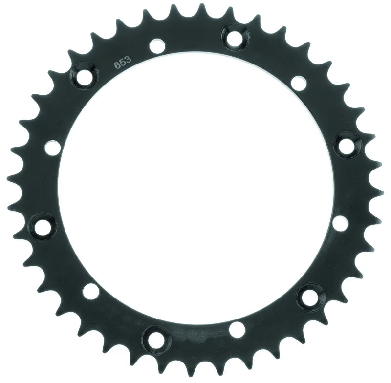 BikeMaster Yamaha Rear Steel Sprocket 520 42T - Black - Side View
