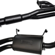 Load image into Gallery viewer, Bikeman Performance Double Barrel Exhaust System - Ceramic Black 08-308-CB - Main Product View