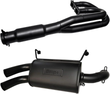Load image into Gallery viewer, Bikeman Performance Double Barrel Exhaust System - Ceramic Black 08-308-CB - Main Product View