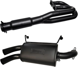 Bikeman Performance Double Barrel Exhaust System - Ceramic Black 08-308-CB - Main Product View