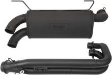 Load image into Gallery viewer, Bikeman Performance Double Barrel Exhaust System - Ceramic Black 08-308-CB - Side View