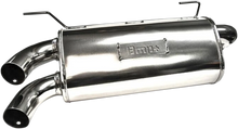 Load image into Gallery viewer, Bikeman Performance Double Barrel Slip-On Muffler - Ceramic Black 17-312-CB - Side View