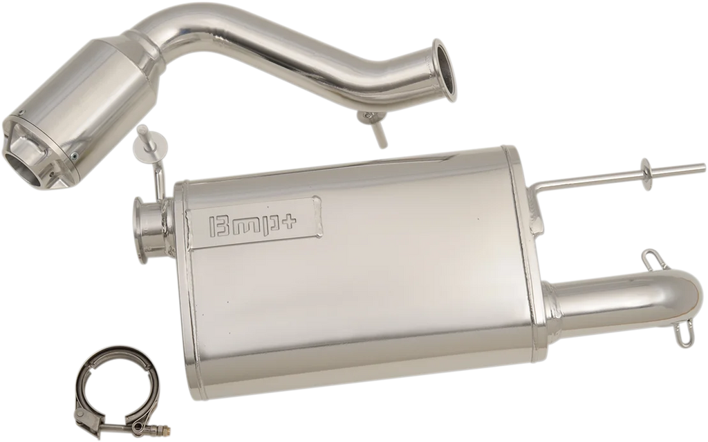 Bikeman Performance Muffler - Black 17-307-CB - Side View
