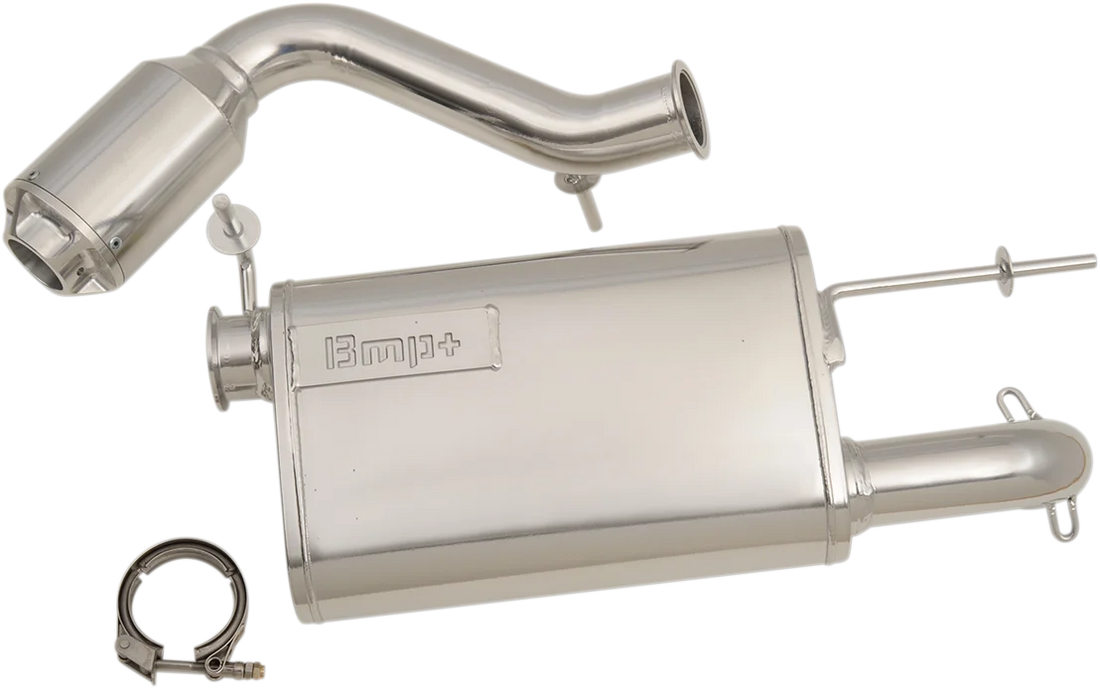 Bikeman Performance Muffler - Black 17-315-CB - Side View