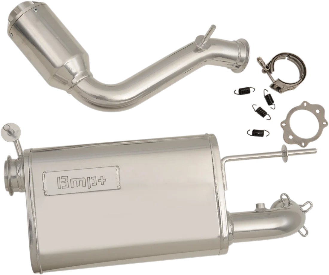 Bikeman Performance Muffler - Chrome 17-315-C - Side View
