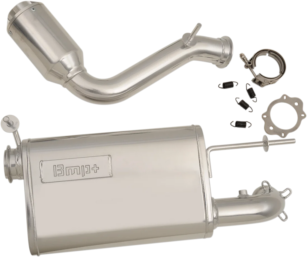 Bikeman Performance Muffler - Chrome 17-315-C - Side View