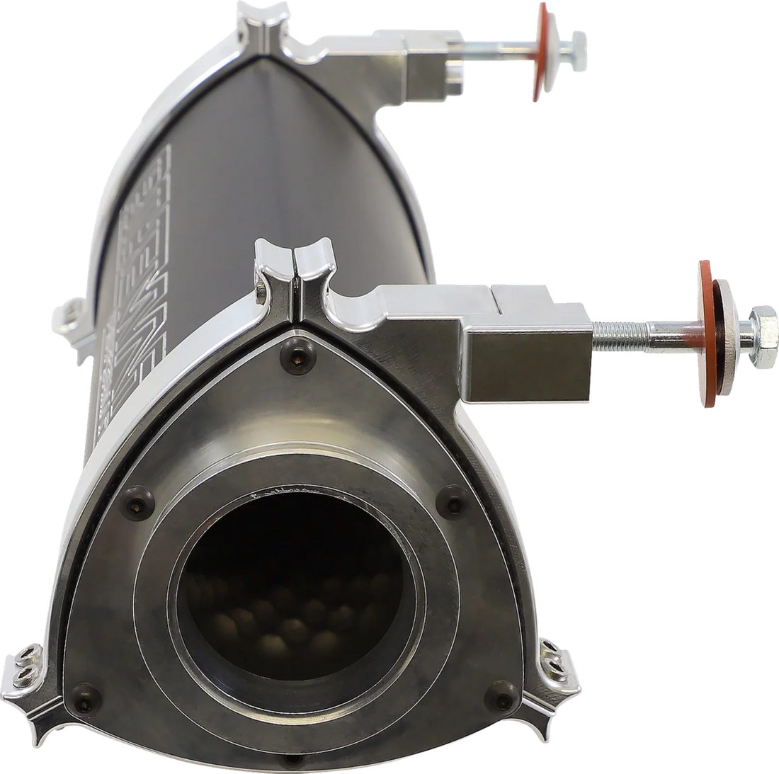 Bikeman Performance RZR XP Turbo Muffler - Stainless Steel 17-318-SS - Installation View