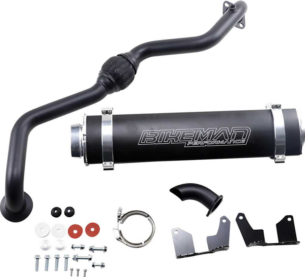Bikeman Performance Ranger Big Mo Muffler - Black 17-322 - Side View
