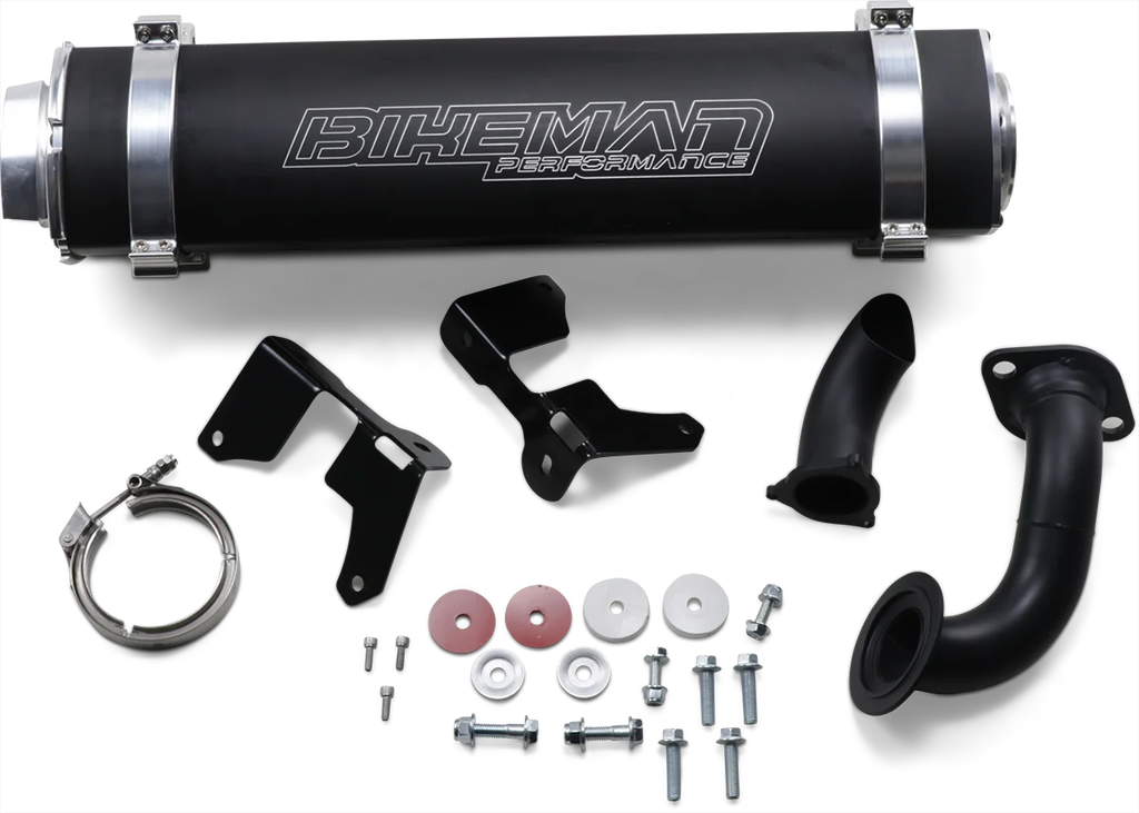 Bikeman Performance Ranger Big Mo Muffler - Black 17323 - Side View