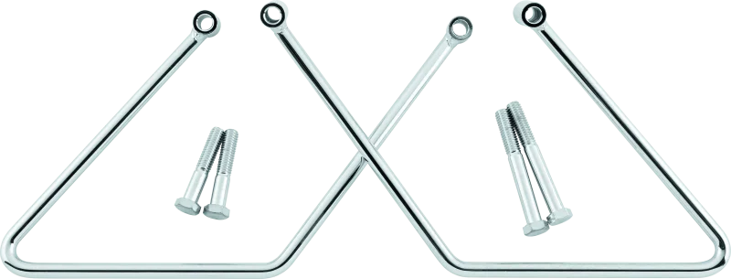 Bikers Choice 00-05 FXST 00-17 FLST Chrome Saddlebag Supports Pr