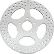 Load image into Gallery viewer, Bikers Choice 00-17 Big Twin 11.5 Inch Polished Frt 5 Spoke Drilled Stnless Rotor Repl H-D 44156-00