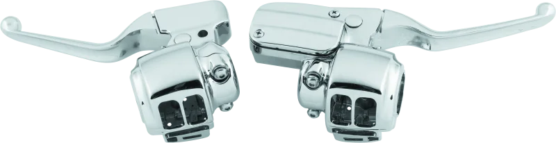 Bikers Choice 08-13 Touring Chrome Handlebar Control Kit W/O Switches FLT 11/16 Bore