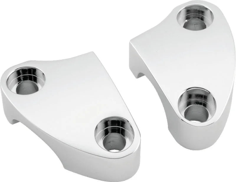 Bikers Choice Chrome Smooth Riser Clamps Pr fits 2010 Harley-Davidson...