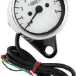 Load image into Gallery viewer, Bikers Choice 2.5 Inch Chrome Mini Tach Universal White Face 8000 RPM