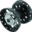 Load image into Gallery viewer, Bikers Choice 36-66 Big Twin Black Star Hub With Cone Style Bearing