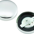 Load image into Gallery viewer, Bikers Choice 36-E73 Chrome Early Non-Vented Gas Cap Fatbob Tank Left Side Replaces H-D 61103-65