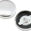 Load image into Gallery viewer, Bikers Choice 36-E73 Chrome Early Vented Gas Cap Single &amp; Fatbob Tank Right Side Repl H-D 61103-36