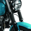 Load image into Gallery viewer, Bikers Choice 41MM Black Fork Boots Pr - Side View