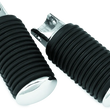 Load image into Gallery viewer, Bikers Choice 52-85 Chrome Cap Rider Pegs Female Mount Style Replaces H-D 50906-85T