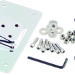 Load image into Gallery viewer, Bikers Choice 55-Up Chrome Custom Laydown License Plate Bracket With 3 Bolt Style - Main Product View