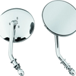 Load image into Gallery viewer, Bikers Choice 65-Up Chrome 4 Inch Round Short Stem Mirror Right Custom
