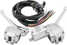 Load image into Gallery viewer, Bikers Choice 73-81 Big Twin &amp; XL Chrome Handlebar Control Kit W/Black Switches