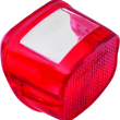 Load image into Gallery viewer, Bikers Choice 73-98 Big Twin And Sportster Replacement Taillight Lens Red Replaces H-D 68034-77