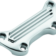 Load image into Gallery viewer, Bikers Choice 74-Up Chrome Finned Handlebar Clamp