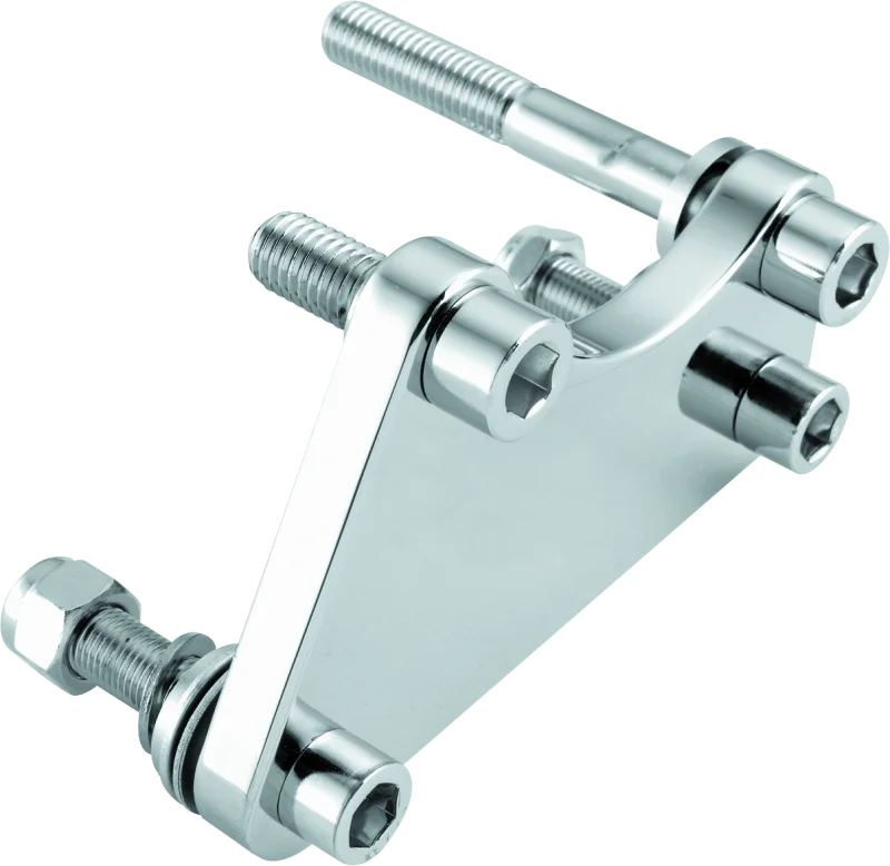 Bikers Choice 84-99 Chrome Caliper Mounting Bracket Kit 00-10 4 Piston Caliper to 84-99