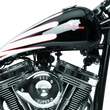 Load image into Gallery viewer, Bikers Choice 85-99 Softail 1 Piece stretched 4.2 Gallon Fuel Tank Custom - Side View