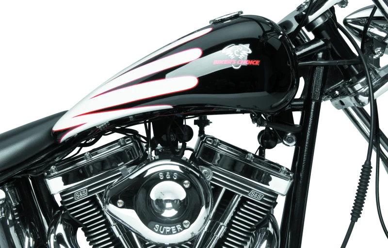 Bikers Choice 85-99 Softail 1 Piece stretched 4.2 Gallon Fuel Tank Custom - Side View