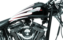 Load image into Gallery viewer, Bikers Choice 85-99 Softail 1 Piece stretched 4.2 Gallon Fuel Tank Custom - Side View