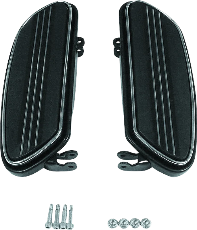 Bikers Choice 86-Up FLH FLT Black Extended Floorboard Kit