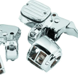 Load image into Gallery viewer, Bikers Choice 96-06 Big Twin 96-03XL With 9/16 Bore Master Cylinder Chrome Handlebar Control Kit
