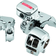 Load image into Gallery viewer, Bikers Choice 96-07 FLT Chrome Handlebar Control Kit W/O Switches 11/16 Bore