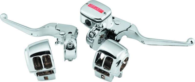 Bikers Choice 96-07 FLT Chrome Handlebar Control Kit W/O Switches 11/16 Bore