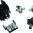 Load image into Gallery viewer, Bikers Choice 99-13 Road King With Hard Bags Black Saddlebag Lock Kit