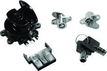 Load image into Gallery viewer, Bikers Choice 99-13 Road King With Hard Bags Black Saddlebag Lock Kit