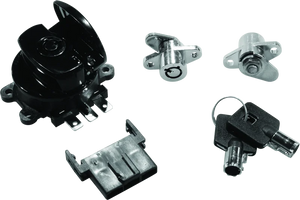 Bikers Choice 99-13 Road King With Hard Bags Black Saddlebag Lock Kit