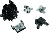 Bikers Choice 99-13 Road King With Hard Bags Black Saddlebag Lock Kit