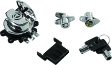 Load image into Gallery viewer, Bikers Choice 99-13 Road King With Hard Bags Chrome Saddlebag Lock Kit