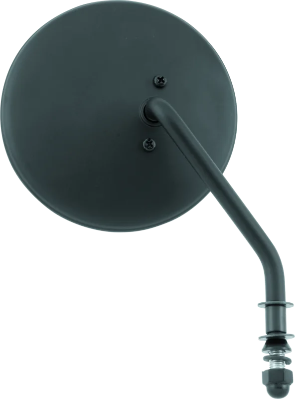 Bikers Choice Black 4 Inch Round Mirror Short Right Universal