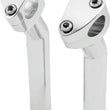 Load image into Gallery viewer, Bikers Choice Chrome 6.5 Inch Smooth Top Pullback Handlebar Risers