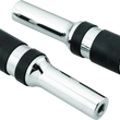 Load image into Gallery viewer, Bikers Choice Chrome Billet Three Band Replacement Pegs For Forward Controls