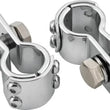 Load image into Gallery viewer, Bikers Choice Chrome Engine Guard Footpeg Mount for 1 1/4 Inch Tube. Uses Male Pegs