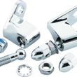 Load image into Gallery viewer, Bikers Choice Chrome Front Turn Signal Mounting Kit Universal Custom