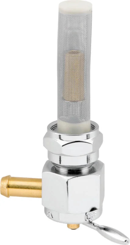 Bikers Choice Chrome Hex Petcock 22MM Left Outlet