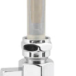 Load image into Gallery viewer, Bikers Choice 57-74 XL Chrome Hex Petcock 3/8 NPT Down Outlet