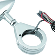 Load image into Gallery viewer, Bikers Choice Chrome Mini LED Turn Signals W/ 41 MM Clamp Universal Custom Pr - Main Product View